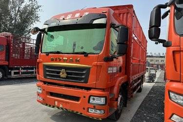 二手中国重汽 汕德卡SITRAK G5S 豪华版 290马力 4X2 6.8米AMT自动档仓栅式载货车(国六) 单桥 曼二手载货车 黄牌