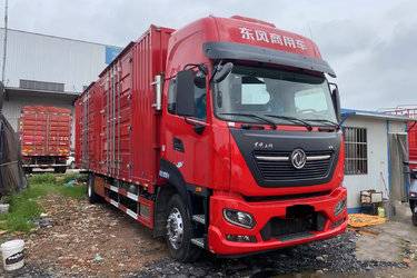 二手东风商用车 天锦KR 舒适版 260马力 4X2 9.8米厢式载货车(国六)(东风)(高顶双卧)(国六) 单桥 雷诺二手载货车 黄牌图片