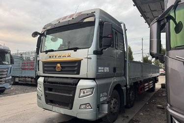 二手中国重汽 汕德卡SITRAK G7S重卡 奢华版 350马力 6X2 9.6米AMT自动档栏板载货车(国六) 前四后四 曼二手载货车 黄牌