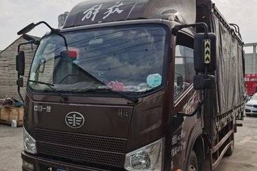 二手解放 J6F 160马力 4.21米单排仓栅式载货车底盘(国五) 单桥 一汽解放二手载货车 蓝牌图片