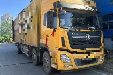 二手东风商用车 天龙VL重卡 292马力 6X2 9.6米厢式载货车(国五) 前四后四 东风二手载货车 黄牌