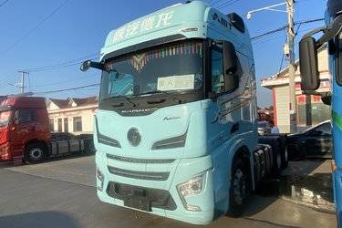 二手陕汽重卡 德龙X6000 610马力 6X4 AMT自动挡牵引车(国六) 双驱 潍柴二手牵引车 黄牌