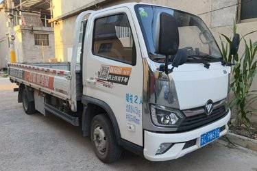 二手福田 奥铃捷运 143马力 4.23米单排栏板轻卡(国五) 单桥 潍柴二手载货车 蓝牌图片