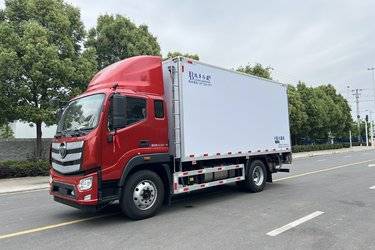 二手福田 欧航R系 190马力 4X2 5.3米排半冷藏车(国六) 4X2 二手专用车冷藏车图片