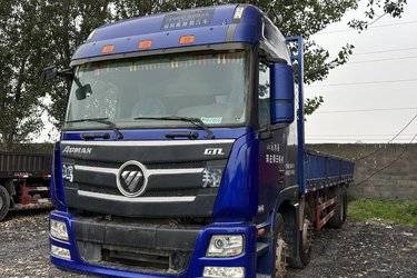 二手福田 欧曼GTL 6系重卡 400马力 8X4 9.45米栏板载货车(国五) 前四后八 康明斯二手载货车 黄牌图片