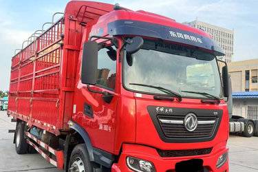 二手东风商用车 天锦KR 精英版 240马力 4X2 6.8米仓栅式载货车(国六) 单桥 雷诺二手载货车 黄牌图片
