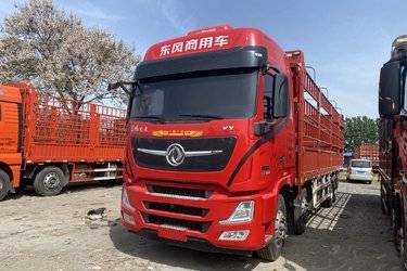 二手东风商用车 天龙旗舰KX 560马力 8X4 9.4米AMT自动档仓栅式载货车(国六) 前四后八 康明斯二手载货车 黄牌图片