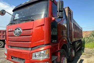 二手一汽解放 J6P重卡 460马力 8X4 8.2米自卸车(国五) 前四后八 锡柴二手自卸车 黄牌