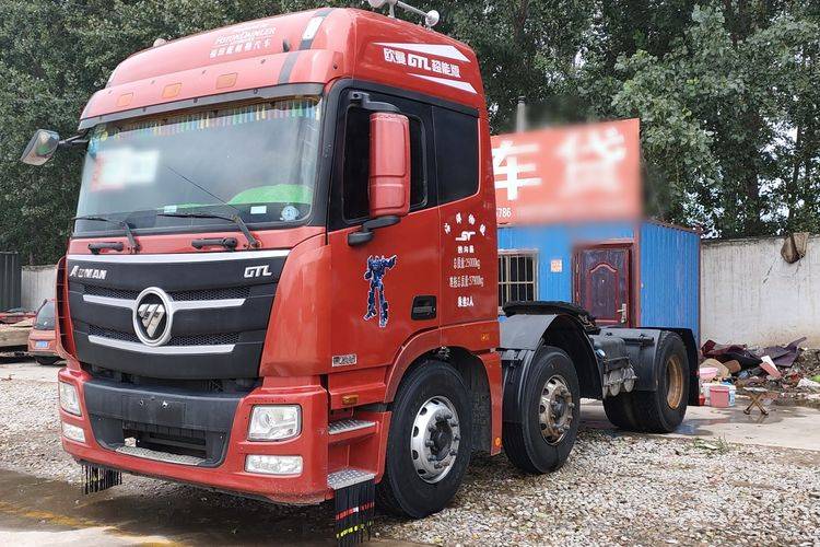 二手双导向牵引车福田欧曼430马力