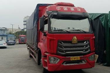 二手中国重汽 HOWO TX 220马力 4X2 6.75米仓栅式载货车(国六) 单桥 潍柴二手载货车 黄牌图片