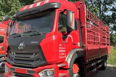 二手中国重汽 HOWO TX重卡 240马力 4X2 6.8米仓栅式载货车(国五) 单桥 曼二手载货车 黄牌图片