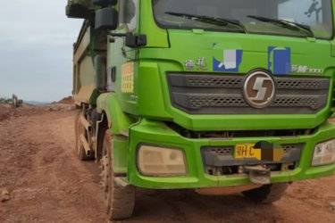 二手陕汽重卡 德龙新M3000 350马力 6X4 5.6米自卸车(国五) 后八轮 潍柴二手自卸车 黄牌