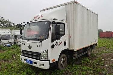 二手解放 虎VH 160马力 3.78米排半厢式轻卡(国五) 单桥 锡柴二手载货车 蓝牌图片