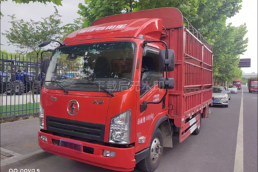 二手陕汽商用车 轩德X9 标准版 160马力 4.2米单排仓栅式轻卡(国六) 单桥 福田康明斯二手载货车 蓝牌图片