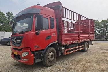 二手东风商用车 天锦KR 精英版 225马力 4X2 6.8米仓栅式载货车(国六) 单桥 东风二手载货车 黄牌