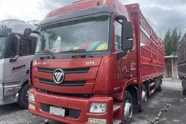 二手福田 欧曼GTL 6系重卡 质享版标载型 280马力 6X2 9.53米仓栅式载货车(459后桥)(国五) 前四后四 福田康明斯二手载货车 黄牌图片