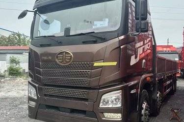 二手青岛解放 JH6重卡 460马力 8X4 9.5米栏板载货车(国五) 前四后八 锡柴二手载货车 黄牌