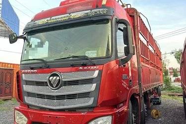 二手福田 欧曼EST 6系重卡 280马力 6X2 9.45米仓栅式载货车(459后桥)(国五) 前四后四 康明斯二手载货车 黄牌图片
