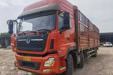 二手东风商用车 天龙重卡 292马力 6X2 9.6米仓栅式载货车(国五) 前四后四 东风股份二手载货车 黄牌
