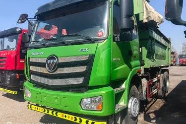 二手福田 欧曼新ETX 9系重卡 350马力 6X4 5.6米自卸车(国五) 后八轮 潍柴二手自卸车 黄牌图片