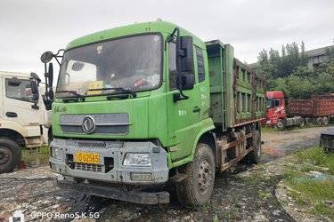 二手东风商用车 天锦中卡 240马力 4X2 5.4米自卸车(国五) 单桥 玉柴二手自卸车 黄牌