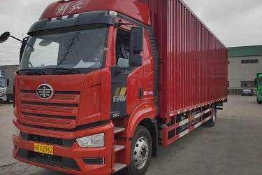 二手一汽解放 J6L 精英版 260马力 6X2 9.7米厢式载货车(国六) 前四后四 锡柴二手载货车 黄牌