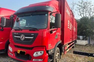 二手东风商用车 天锦KR 260马力 4X2 9.8米厢式载货车(国六) 单桥 康明斯二手载货车 黄牌