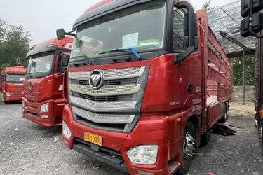 二手福田 欧曼EST-A 6系重卡 430马力 8X4 9.6米仓栅式载货车(国五) 前四后八 福田康明斯二手载货车 黄牌