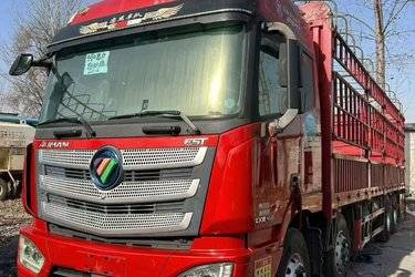 二手福田 欧曼EST 6系重卡 西南版 460马力 8X4 9.45米仓栅式载货车(国五) 前四后八 康明斯二手载货车 黄牌图片