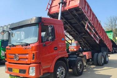 二手三环十通 昊龙重卡 310马力 8X4 8米自卸车(国五) 前四后八 玉柴二手自卸车 黄牌图片