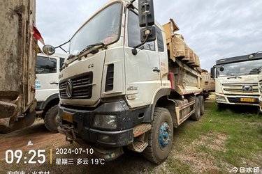 二手东风商用车 大力神重卡 350马力 6X4 5.4米自卸车(国五) 后八轮 雷诺二手自卸车 黄牌