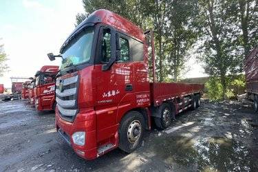 二手福田 欧曼EST 9系重卡 460马力 8X4 9.6米栏板载货车(国五) 前四后八 福田康明斯二手载货车 黄牌图片