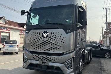 二手福田 欧曼银河 580马力 6X4 AMT自动挡牵引车(国六) 双驱 福田康明斯二手牵引车 黄牌图片