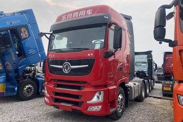 二手东风商用车 天龙旗舰KX 王者版 600马力 6X4牵引车(国六) 双驱 康明斯二手牵引车 黄牌