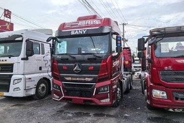 二手三一集团 江山版 565马力 6X4 AMT自动挡牵引车(国六) 双驱 昆山三一动力二手牵引车 黄牌图片