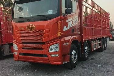 二手青岛解放 JH6重卡 领航版2.0 460马力 8X4 9.4米仓栅式载货车(国六) 前四后八 锡柴二手载货车 黄牌