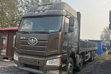 二手一汽解放 J6P重卡 重载型 460马力 8X4 9.5米栏板载货车(国五) 前四后八 锡柴二手载货车 黄牌图片