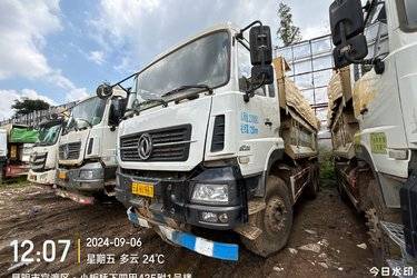 二手东风商用车 大力神重卡 350马力 6X4 5.4米自卸车(国五) 后八轮 东风康明斯二手自卸车 黄牌