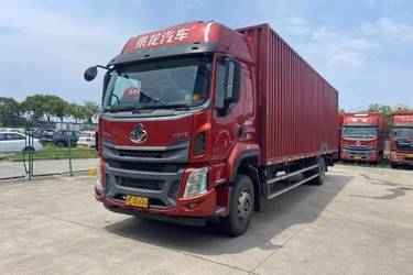 二手东风柳汽 乘龙H5重卡 270马力 6X2 9.7米厢式载货车(国五) 前四后四 东风康明斯二手载货车 黄牌图片