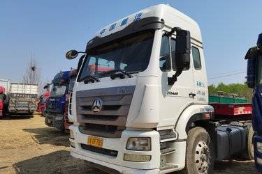 二手中国重汽 豪瀚J7B重卡 400马力 6X4危化品牵引车(国五) 双驱 潍柴二手牵引车 黄牌图片