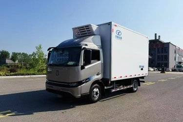 二手远程星智T9E 智尊版 4X2 4.08米单排纯电动冷藏车 宁德时代140.41kWh  二手电动卡车电动冷藏车