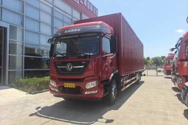 二手东风商用车 天锦KR 舒适版 290马力 4X2 9.8米厢式载货车(国六) 单桥 东风康明斯二手载货车 黄牌图片