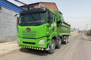 二手青岛解放 JH6重卡 430马力 8X4 6.5米自卸车(国五) 前四后八 潍柴二手自卸车 黄牌图片