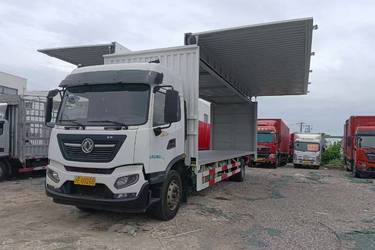二手东风商用车 天锦KR重卡 舒适版 245马力 4X2 9.75米厢式载货车(国五) 单桥 安徽康明斯二手载货车 黄牌