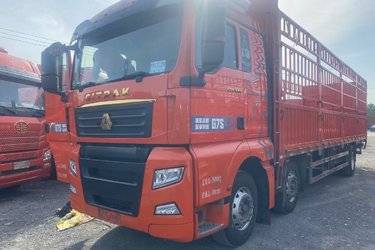 二手中国重汽 汕德卡SITRAK G7S 350马力 6X2 9.6米AMT自动档仓栅式载货车(国六) 前四后四 曼二手载货车 黄牌