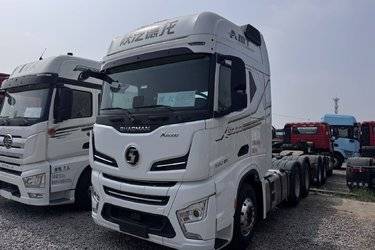 二手陕汽重卡 德龙X6000 560马力 6X4 AMT自动挡牵引车(国六) 双驱 潍柴二手牵引车 黄牌图片
