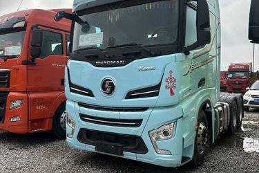 二手陕汽重卡 德龙X6000 610马力 6X4 AMT自动挡牵引车(国六) 双驱 潍柴二手牵引车 黄牌图片