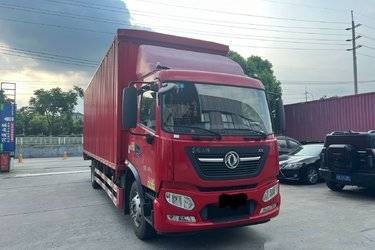 二手东风商用车 天锦KR重卡 精英版 220马力 4X2 8米厢式载货车(国五) 单桥 雷诺二手载货车 黄牌