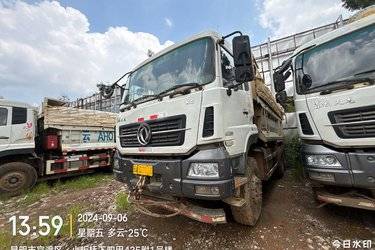 二手东风商用车 大力神重卡 350马力 6X4 5.4米自卸车(国五) 后八轮 东风康明斯二手自卸车 黄牌