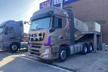 二手东风商用车 天龙旗舰KX 600马力 6X4 AMT自动挡牵引车(国六) 双驱 康明斯二手牵引车 黄牌图片